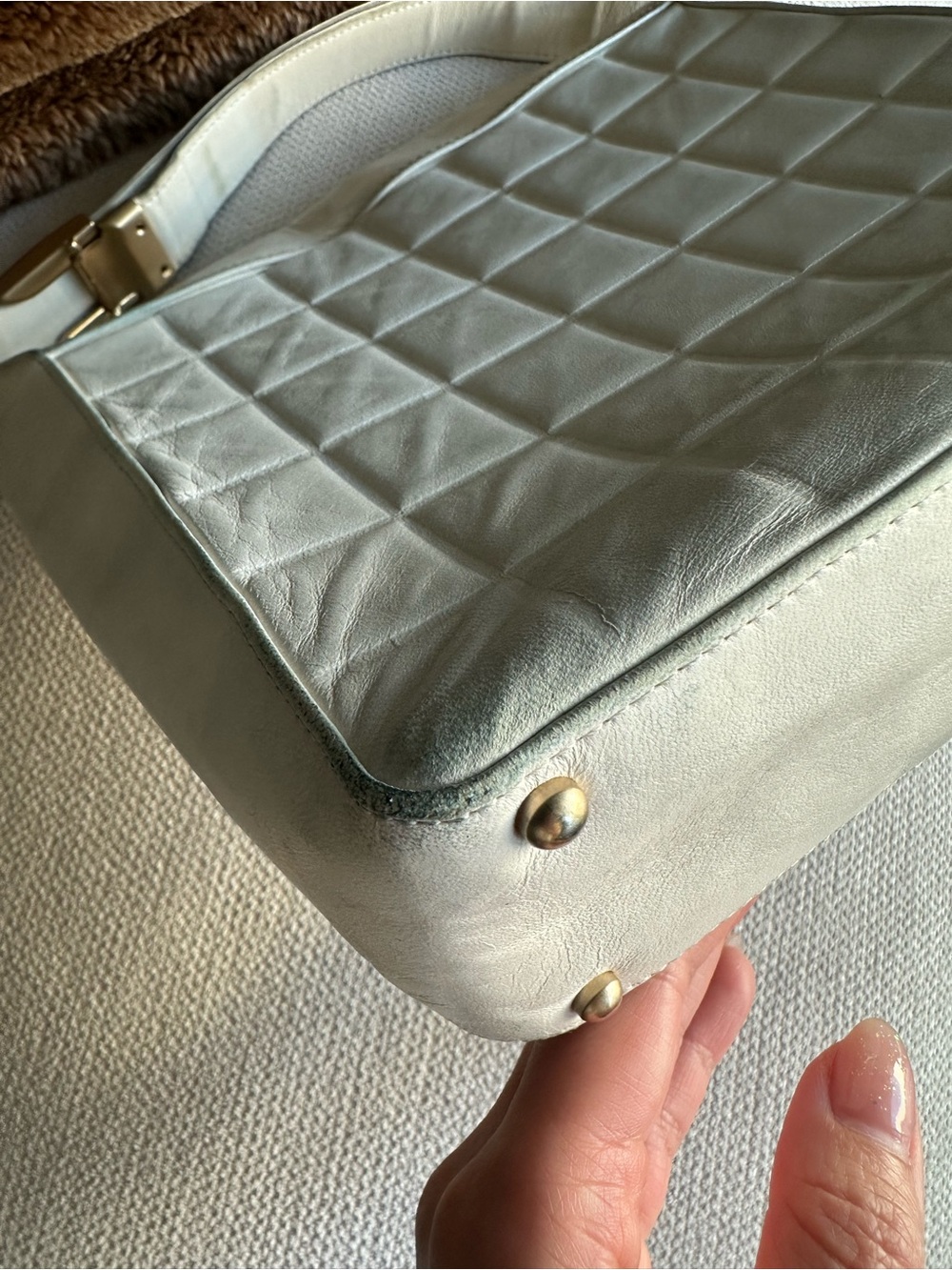 AUTHENTIC Chanel CC Chocolate Bar Shoulder Bag - Picture 6 of 11